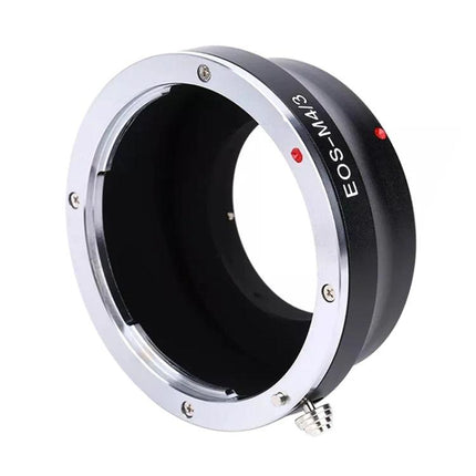 EOS Lens Adapter Ring for Micro 4/3 Camera Systems - Canon EOS to Micro 4/3 metal mount adapter, black and silver