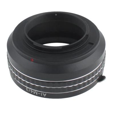 Durable Metal Lens Stepping Ring for Camera Mounting - sturdy metal adapter for connecting lenses and filters, AI-M42 mount, compact black finish