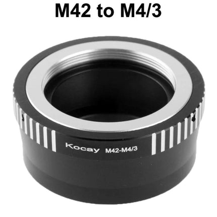 M42 Lens Adapter Ring for Micro Four Thirds Cameras - metal M42-to-M4/3 adapter for mounting vintage M42 lenses on M4/3 bodies