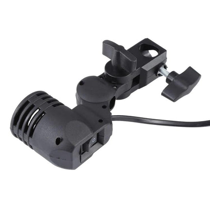 Adjustable Studio Light Stand with Umbrella Holder for Photography black E27-compatible lamp holder and clamp for home studio lighting