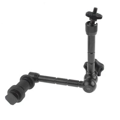 11-Inch Articulating Magic Arm for Camera and Monitor Mounting with large center locking knob for adjustable camera, monitor or LED light positioning