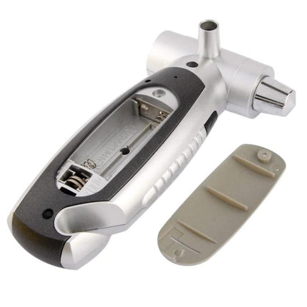Reliable Emergency Tool for Roadside and Daily Vehicle Needs - compact multi-tool with digital tire gauge, flashlight, hammer and seat belt cutter