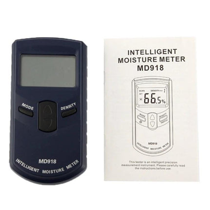 Digital Moisture Meter for Wood and Timber Moisture Checking - MD918 handheld HF electromagnetic moisture tester with manual