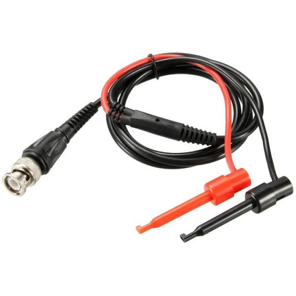 Large Black and Red Hook Test Probe Clip for Testing – ABS large hook probe clip with red and black leads and BNC connector for secure circuit measurements