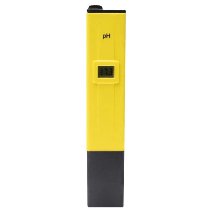 Portable Pen Type PH Meter for Everyday Water Testing - yellow handheld pH tester with digital display for drinking water, aquariums, hydroponics