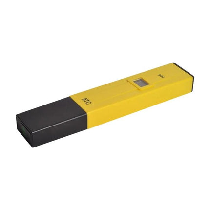 Portable Pen Type PH Meter for Everyday Water Testing - yellow pen pH tester for drinking water, aquariums, hydroponics, 0.0–14.0 range, ±0.1 accuracy