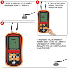 Ultrasonic Thickness Measurement Gauge GM-100 for Industrial Use (1.2~225mm)