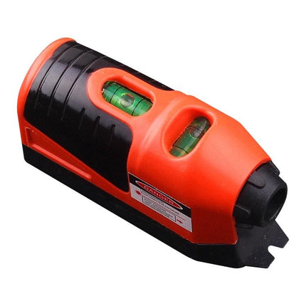 Laser Level for Projecting Straight Lines on Surfaces portable red-black tool projecting up to 50 feet for DIY shelving, tile and picture alignment