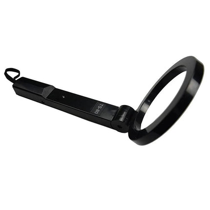 Portable Folding Hand-Held Security Metal Detector for Public Safety compact black folding wand with ring head for airport and event security checks