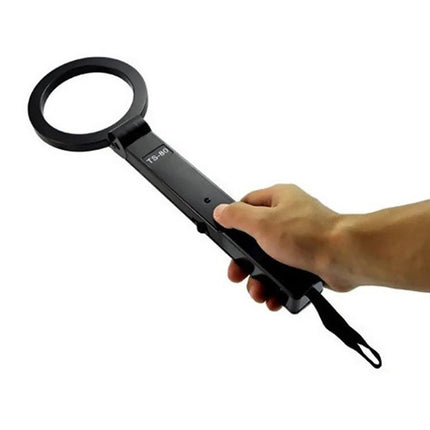 Portable Folding Hand-Held Security Metal Detector for Public Safety - compact folding handheld scanner with audible or vibration alarm for event and airport security