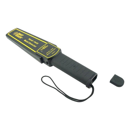 Compact Handheld Metal Detector for Security and Daily Checks shown handheld with vibration and mute options, lightweight design