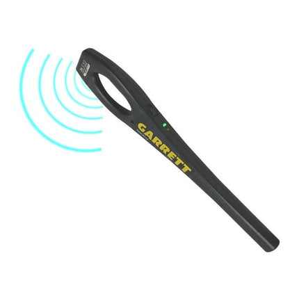 Portable Hand-held Metal Detector for Security Inspections - lightweight black handheld scanner with sensitivity indicator for school and factory checks
