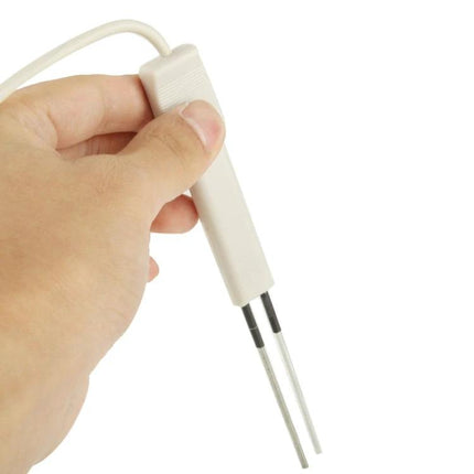Portable Swimming Pool pH and Chlorine Level Tester for Home Use handheld probe showing dual electrodes for quick pH and Cl2 readings