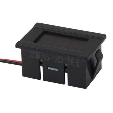 Compact Digital Voltage Meter for Everyday Electrical Checks - compact LED panel voltmeter for car batteries and DIY power monitoring