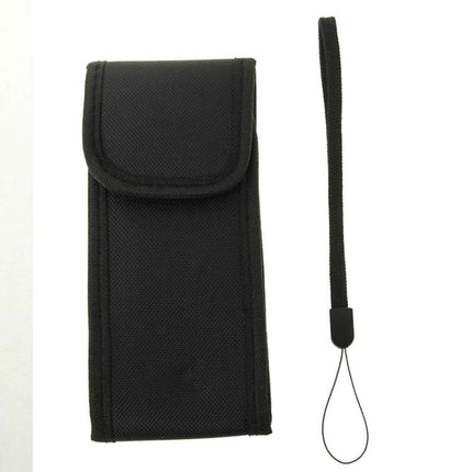 Hand-Held Laser Distance Meter with 80-Meter Range for Easy Measuring black nylon carrying case and wrist strap