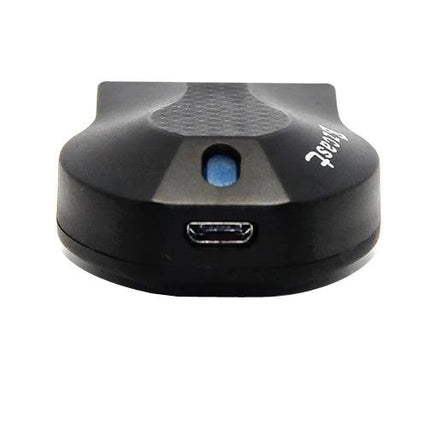 EZCast Wireless HDMI Dongle for TV Streaming from Devices plugged-in front view showing micro USB port and LED