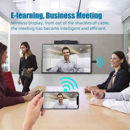 EZCast Wireless HDMI Dongle for TV Streaming from Devices mirroring smartphone to TV in business meeting
