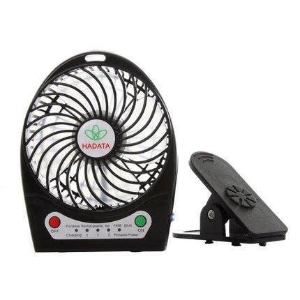 Hadata 4.3 Inch Portable Rechargeable Clip Fan for Daily Cooling