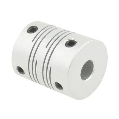 CNC Stepper Motor Flexible Coupling for 6.35mm Shafts silver aluminum shaft connector for misalignment damping