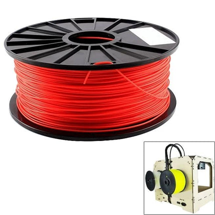 Alt Tag: Fluorescent PLA 1.75 mm Filament for 3D Printing Models red spool showing vibrant filament for UV glow and detailed prototype prints