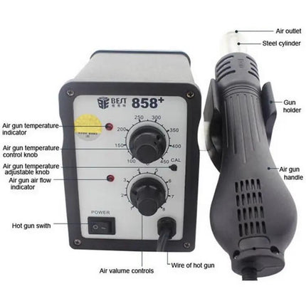 Hot Air Gun With EU Plug For Soldering And Desoldering