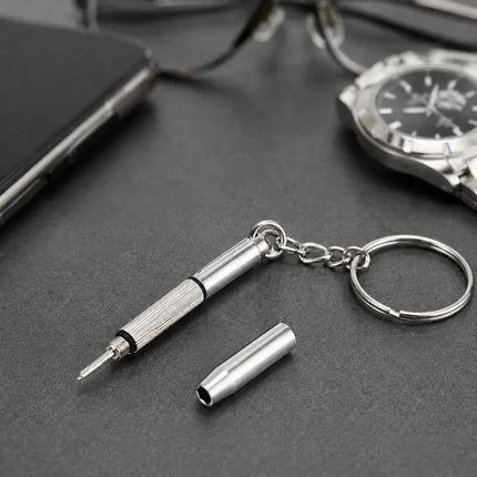 Compact Travel Screwdriver For Watches And Glasses
