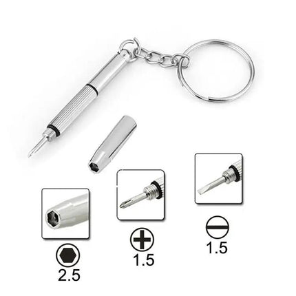 Compact Travel Screwdriver For Watches And Glasses