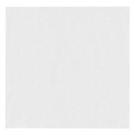 100 Pack Soft Cleaning Cloths for Eyeglasses and Screens - single white microfiber cloth shown, gentle non-abrasive fabric for lenses and screens