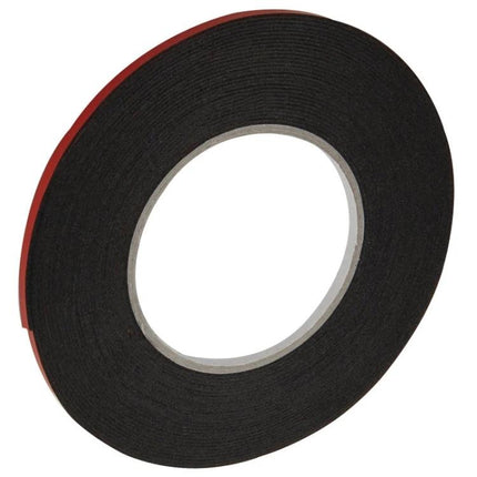 1cm Wide Double Sided Sponge Adhesive Tape for Repairs, 10m Roll - black double-sided sponge tape roll for bonding and repairs