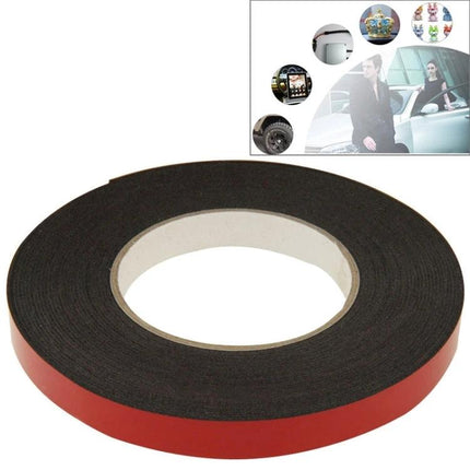 Double Sided Sponge Adhesive Tape for Repairs, 1.5cm Width and 10m Length - black polyethylene foam tape roll for bonding and sealing