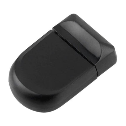 8GB Mini USB Flash Drive with Keychain for Computer Storage — compact black USB flash drive with cap and built‑in keychain for easy portable file storage