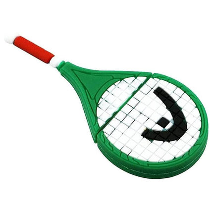 Tennis Racket Shaped USB Flash Drive for Everyday Data Storage - green racket USB for documents and photos