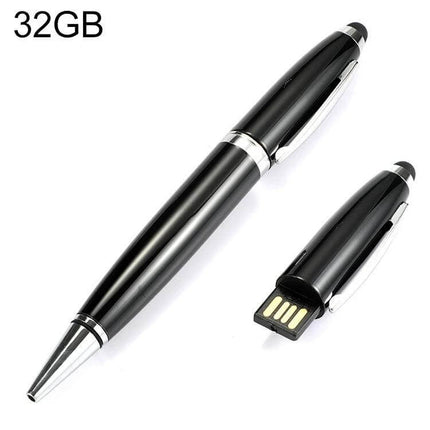 Compact Pen Style USB Flash Drive for Portable Storage Options - 32GB black pen USB for transferring files and backing up documents