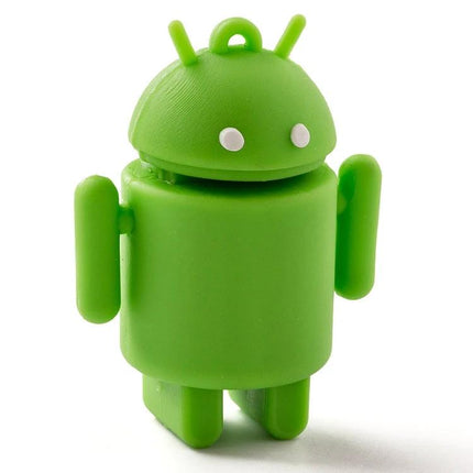 Compact Green Android Robot USB Flash Drive for Everyday Storage - 4GB green Android-shaped USB stick for students and professionals