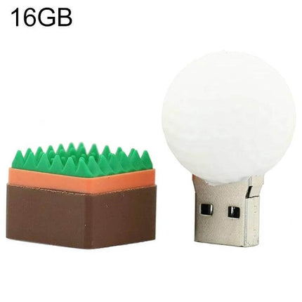 Golf Inspired USB Flash Drive for Portable Data Storage - 16GB golf ball and tee design USB drive for golfers, travel and everyday file storage