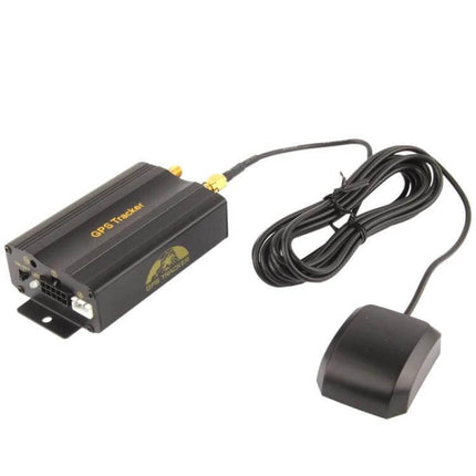 Vehicle Tracker for Real-Time Location and Security Monitoring - compact GPS tracker module with external antenna for vehicles and heavy equipment