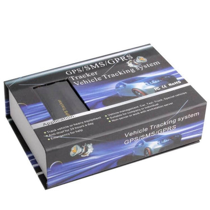 Vehicle Tracker for Real-Time Location and Security Monitoring compact GPS/SMS/GPRS vehicle tracking device in retail box for fleet and personal use