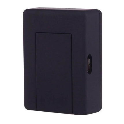Mini GPS Tracker for Real-Time Personal Location Monitoring compact black tracker with micro USB port and removable back cover