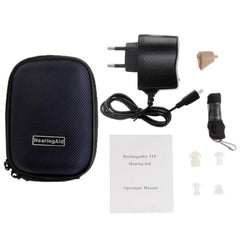 Rechargeable ITE Hearing Aid with Volume Control - Axon K-88 Sound Amplifier