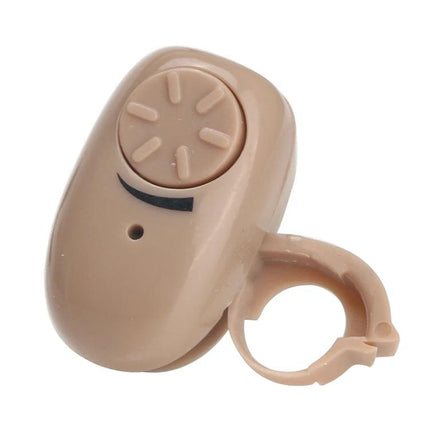 Behind-the-Ear Wireless Hearing Aid for Everyday Sound Assistance beige BTE device with volume wheel shown