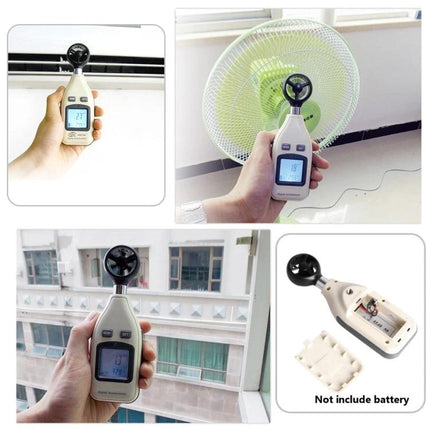 Digital BENETECH Anemometer for Wind Speed and Temperature handheld measuring wind speed and temperature for outdoor activities