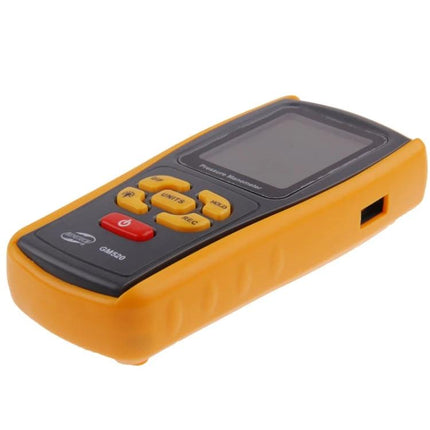 Benetech Digital Pressure Manometer for Gas and Liquid Measurement handheld yellow digital gauge with LCD and control buttons