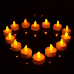 Set of 15 Safe and Stylish LED Flameless Tea Light Candles