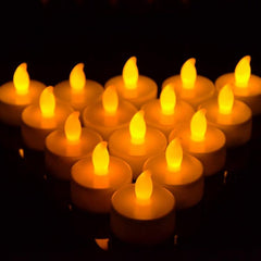 Set of 15 Safe and Stylish LED Flameless Tea Light Candles