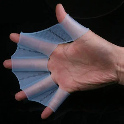 Silicone Webbed Swim Hand Fins Gloves Size S Magenta