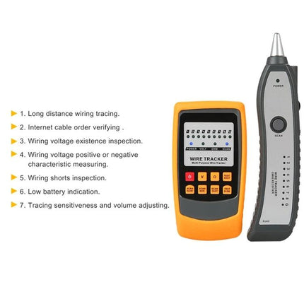 Benetech Handheld Wire Tracker for Network Cable Detection - handheld wire tracker and probe for tracing and verifying network cables