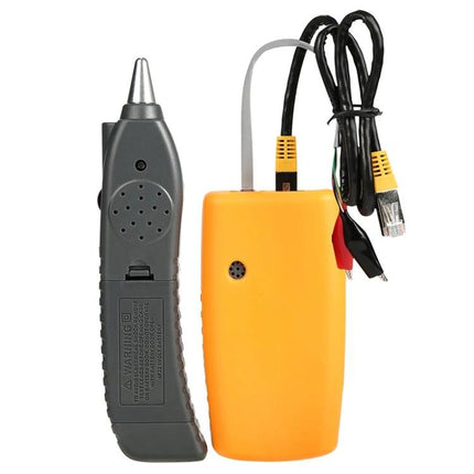 Benetech Handheld Wire Tracker for Network Cable Detection handheld probe and orange transmitter with RJ45 and alligator clip leads