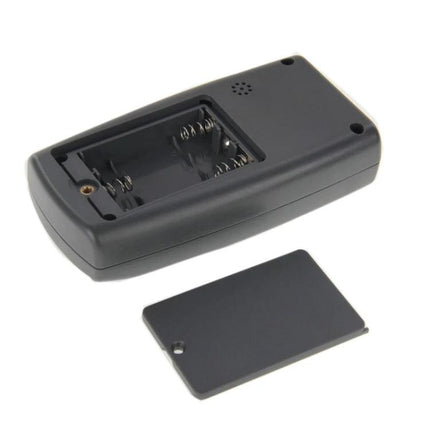 Benetech Handheld Wire Tracker for Network Cable Detection, black handheld unit with battery compartment and removed back cover