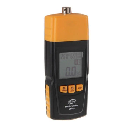 Benetech Digital Wood Moisture Meter for Everyday Measurements handheld meter with LCD and buttons for wood moisture readings