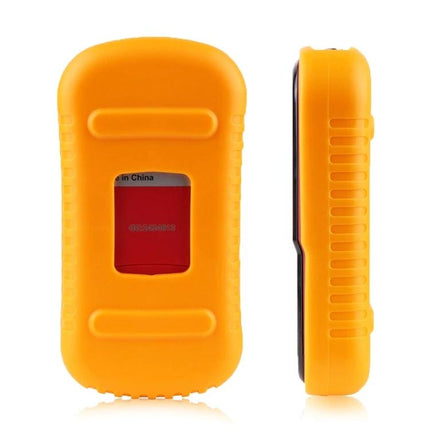 Benetech Digital Vibration Meter for Machinery Monitoring — handheld orange silicone-cased vibration meter for machinery condition checks